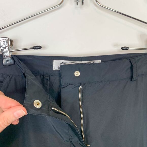 VINTAGE KRIZIA JEANS high rise satin pants windbreaker straight leg 2846 - Picture 7 of 11